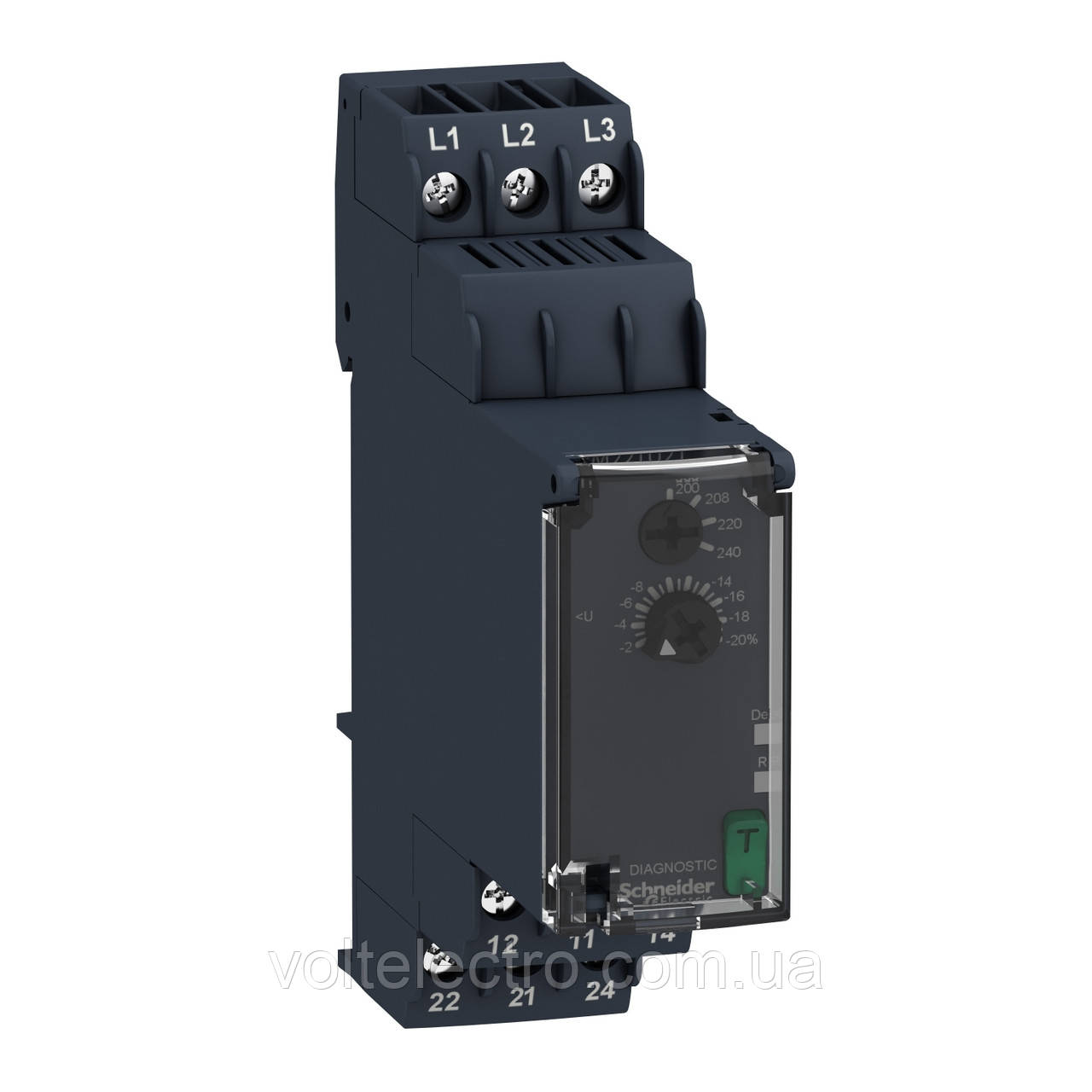 Реле контроля фаз Schneider Electric Harmony 200...240В, 2CO, фото 1