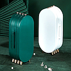 Складна скринька для прикрас із дзеркалом CX-9001, Зелена / Скриня-органайзер для біжутерії, фото 10
