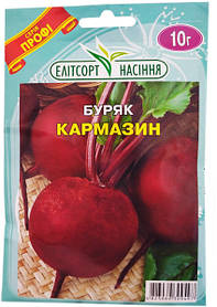 Насіння буряка столового Кармазин 10 г середньостиглий