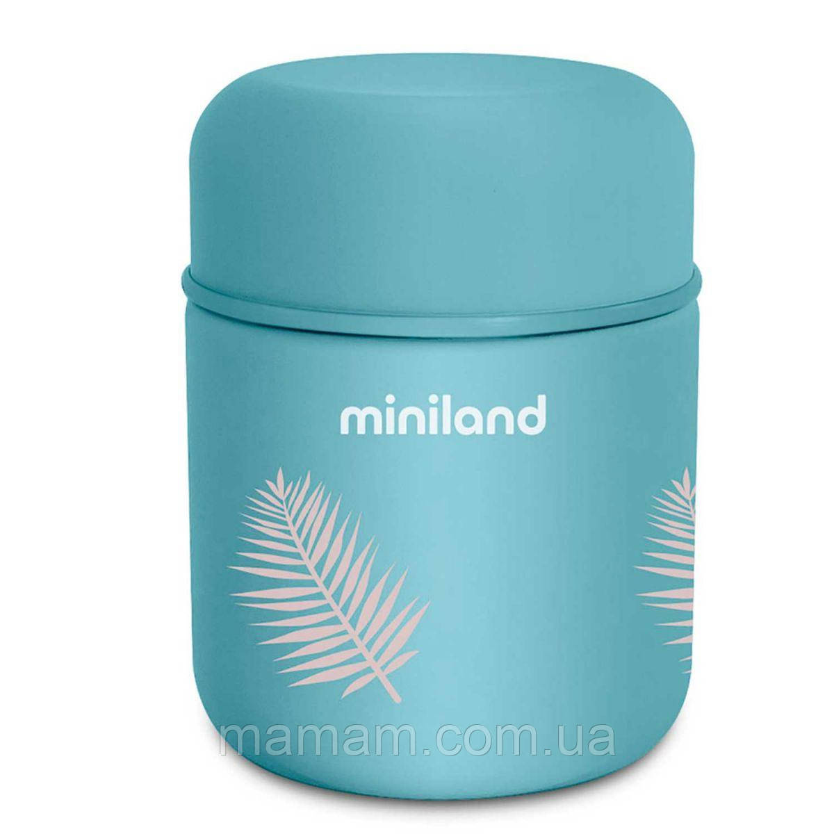 Дитячий термос для їжі Miniland Silky Food на 280 мл Terra Palms, фото 1