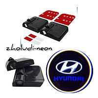 Безпроводное лого двери Хюндаи door logo Hyundai