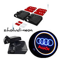 Безпроводное лого двери Ауди door logo Audi