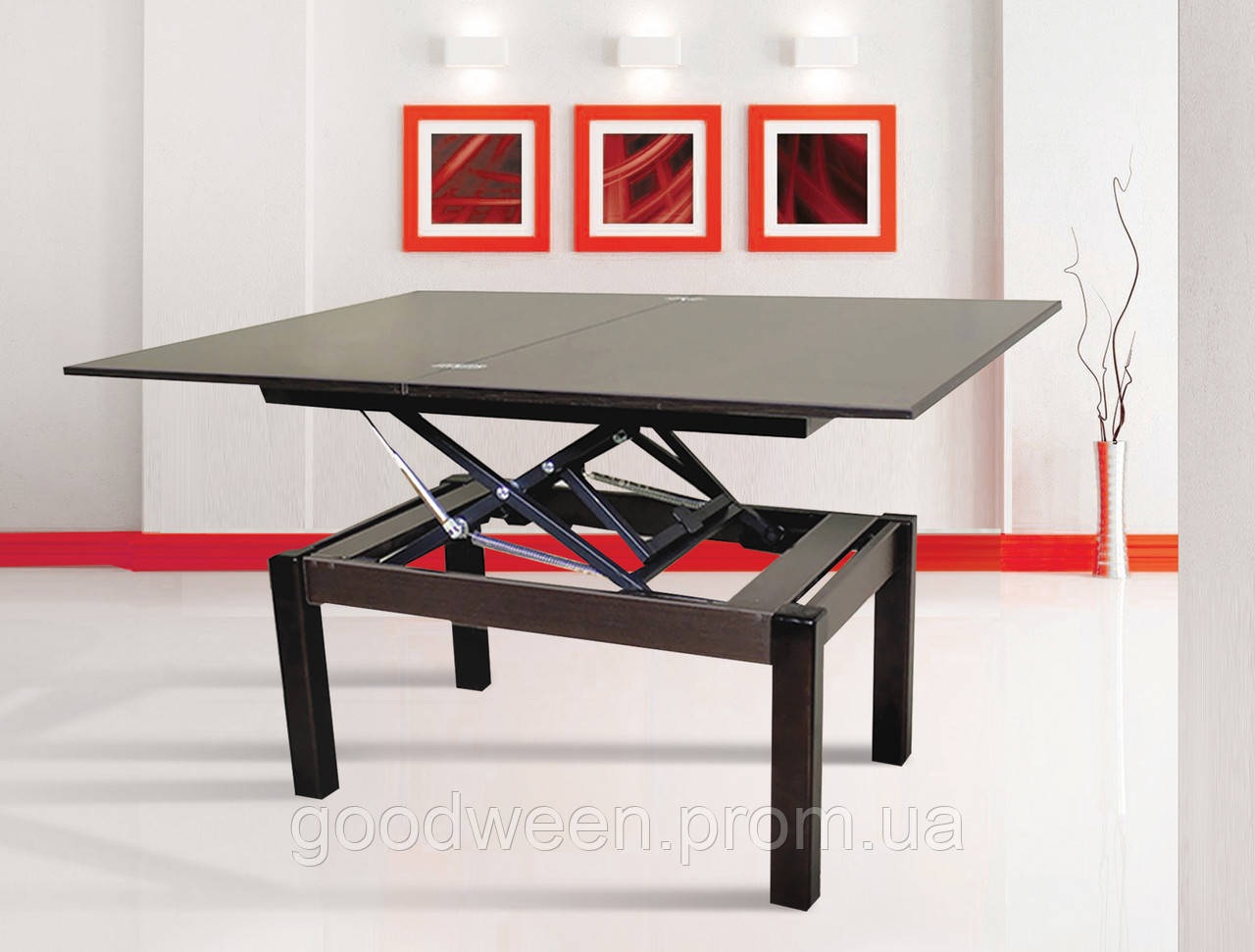 Купить Журнальный стол-трансформер Fusion furniture Флай Венге/Стекло ...