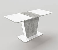 Стол обеденный раскладной Fusion furniture Атлант Белый/Урбан лайт