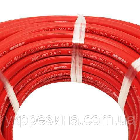 Рукав (шланг) пропановий (50 метрів) SEMPERIT Ø 6 мм для газового зварювання GAС 6,3x3,0mm 20bar, фото 1
