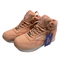 Жіночі теплі кросівки 36 LUX ABC з хутром персикові