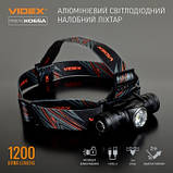 НАЛОБНИЙ СВІТЛОДІОДНИЙ ЛІХТАРИК VIDEX VLF-H065A 1200LM 5000K, фото 10