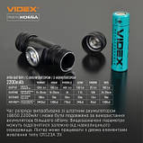 НАЛОБНИЙ СВІТЛОДІОДНИЙ ЛІХТАРИК VIDEX VLF-H065A 1200LM 5000K, фото 4