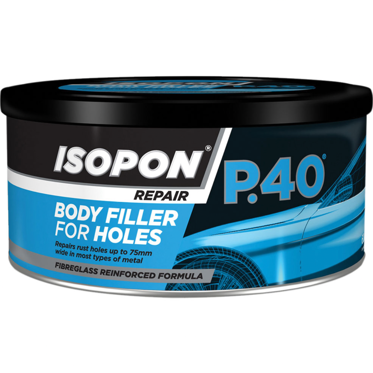 Шпаклівка для ремонту отворів із скловолокном ISOPON P.40 Body Filler for Holes, 600 мл