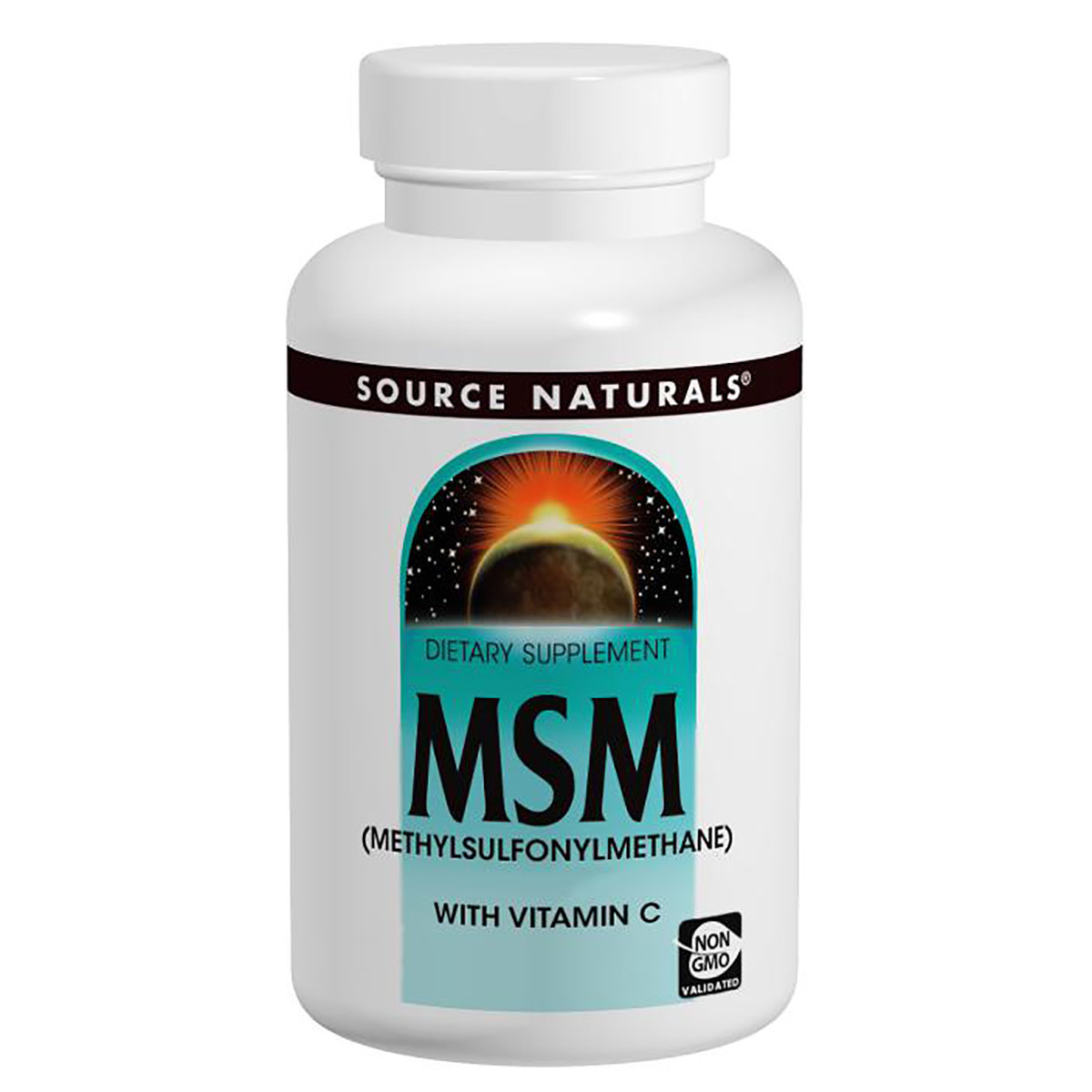 МСМ 1000 мг із вітаміном С, Source Naturals, 60 таблеток