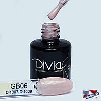 Divia База камуфлирующая Gummy Base №GB06 (Natural Shimmer Peach), 8 мл