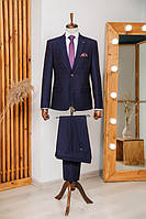 Мужской классический костюм оттенка марсала пиджак и штаны