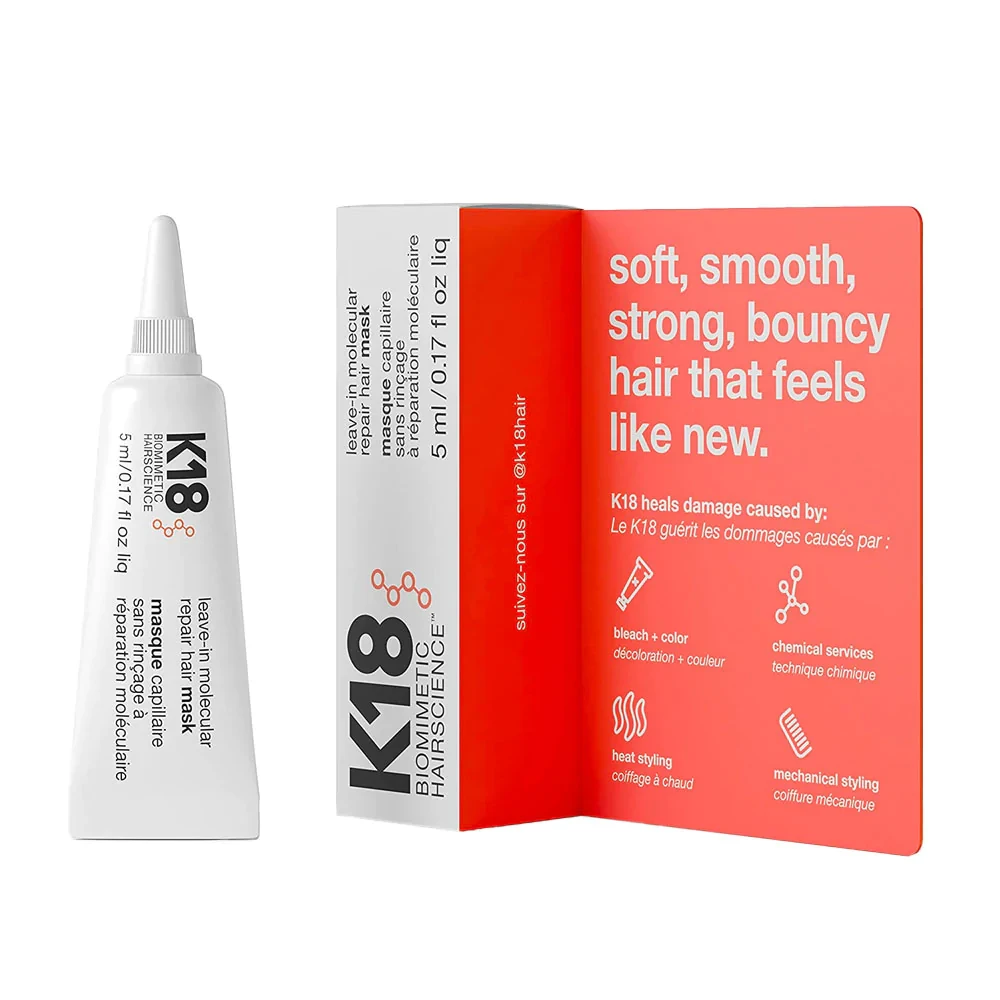 K18 Molecular Repair незмивна маска для відновлення волосся, 5 мл