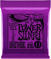 Струни для електрогітари Ernie Ball 2220 Power Slinky Nickel Wound 11/48