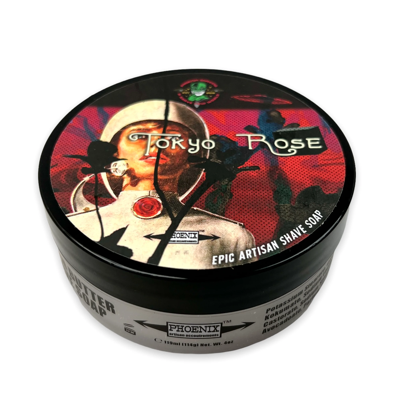 Мило для гоління Phoenix Artisan Tokyo Rose Artisan Shaving Soap 114 г