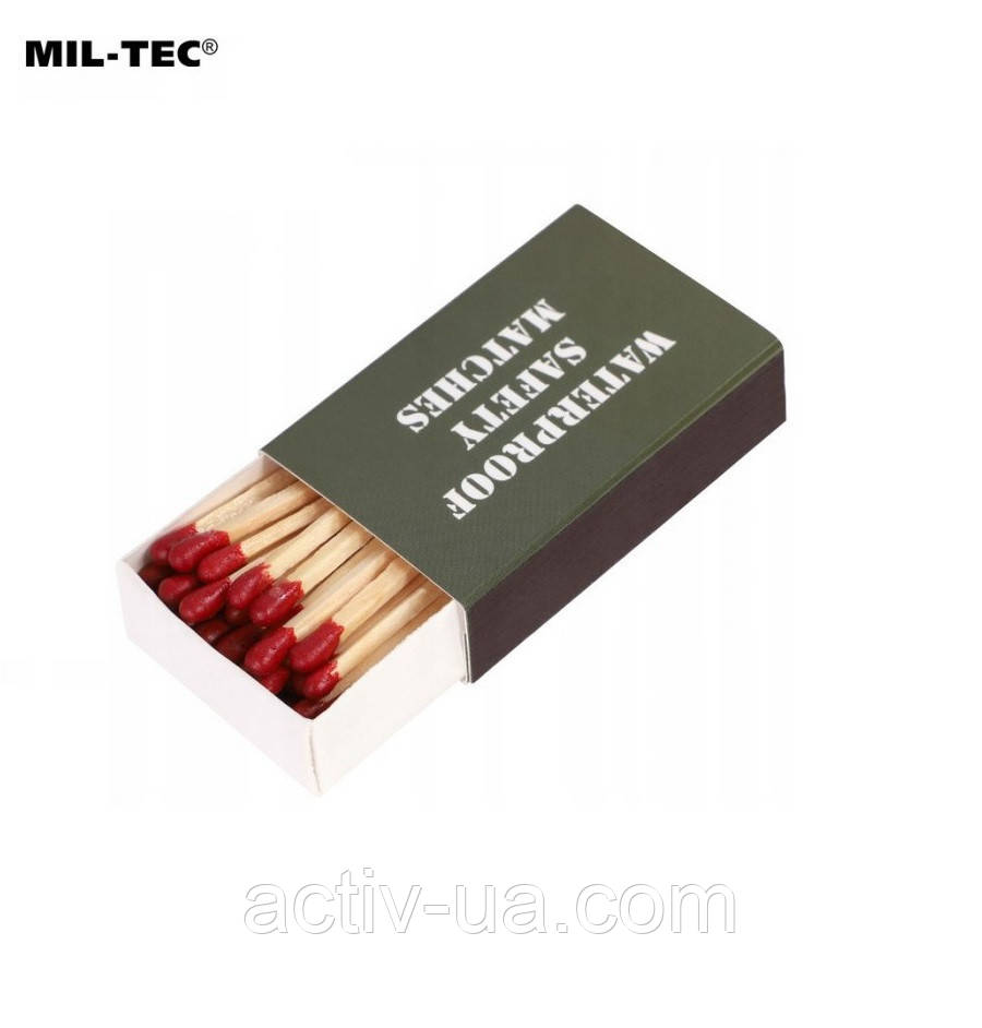 Водозахисні сірники Mil-Tec Storm Waterproof Safety Matches, Німеччина