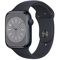 Apple Watch Series 8 GPS 45mm Midnight Aluminium Case with Midnight Sport Band (MNP13)