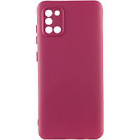 Чехол Silicone Cover Lakshmi Full Camera (A) для Samsung Galaxy A31 Бордовый / Marsala