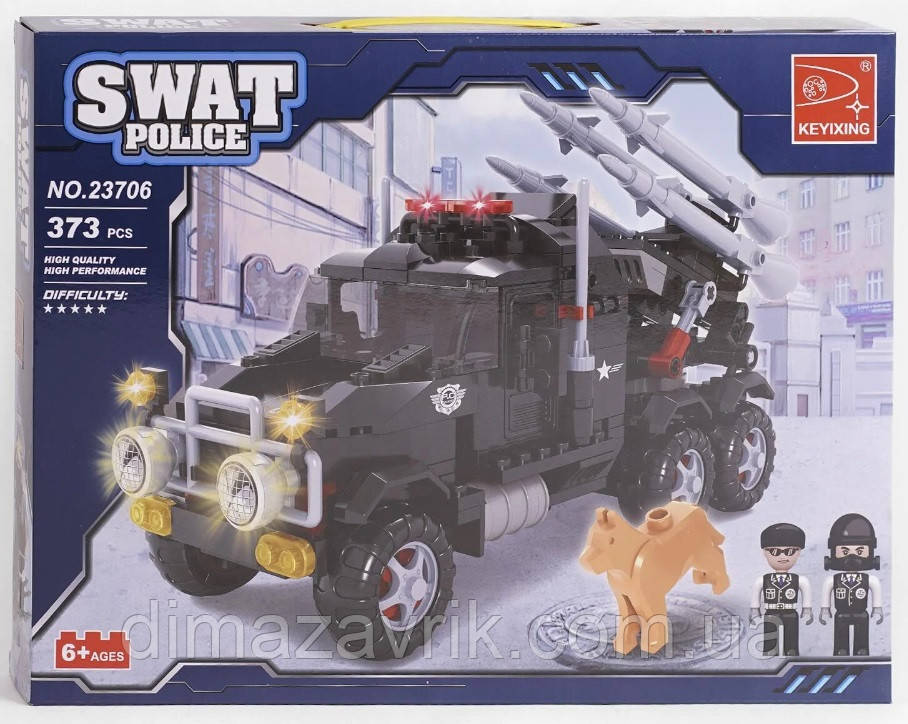 Конструктор Ausini 23706 "Джип реактивної артилерії SWAT" 373 деталі