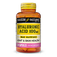 Гіалуронова кислота 100 мг, Hyaluronic Acid, Mason Natural, 30 капсул