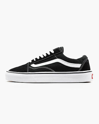 Кеди Vans Old Skool Black White / Ванс Олд Скул Чорні з Білим, фото 1