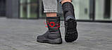 Тільки 40р! Дутіки жіночі чорні модні зимові чоботи Дутики женские черные модные зимние сапоги (Код: М3065), фото 5