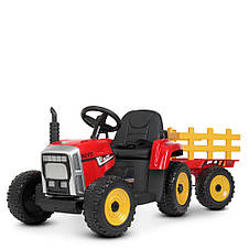Дитячий електромобіль трактор з причепом John Deere M 4479EBLR-3 (USB, мотори 2x35W, акум.12V7AH), фото 3