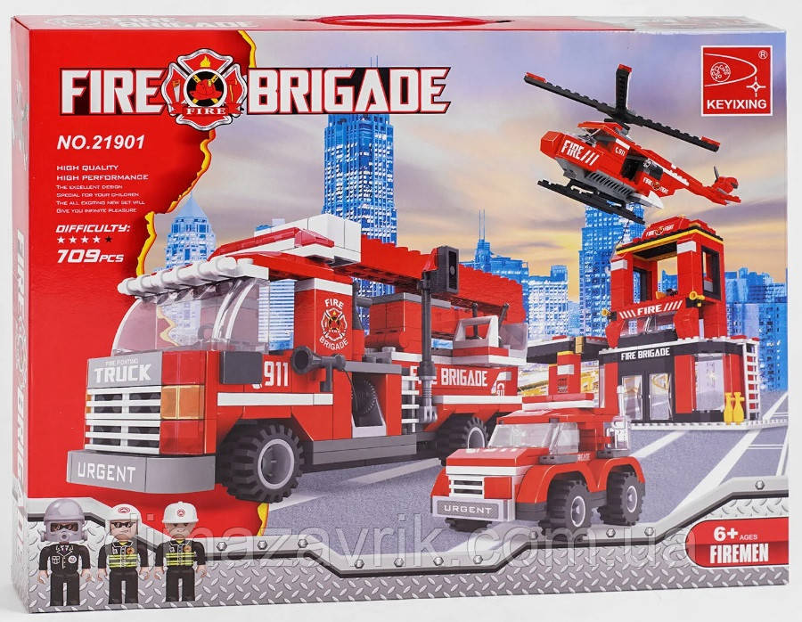 Конструктор Ausini 21901 "Пожежна команда" 709 деталей, фото 1