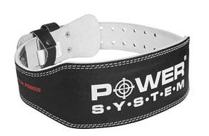 Пояс для важкої атлетики Power System PS-3250 Power Basic шкіряний Black XL
