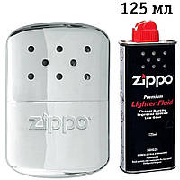 Комплект Zippo Грелка для рук Hand Warmer Euro 40365 + Бензин 3141 для зажигалок