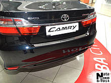 Накладка на бампер Toyota Camry 50 2012- без загину без напису