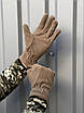 Рукавички чоловічі флісові теплі колір койот, фото 2