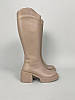 Жіночі демісезонні чоботи ShoesBand Бежеві натуральні шкіряні всередині байка 36 (23,5 см) (S89561-1д), фото 7