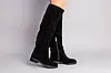 Жіночі зимові чоботи ShoesBand Чорні натуральні замшеві на середню стопу всередині напіввовна 39 (25,5 см) (S59831-1е), фото 6