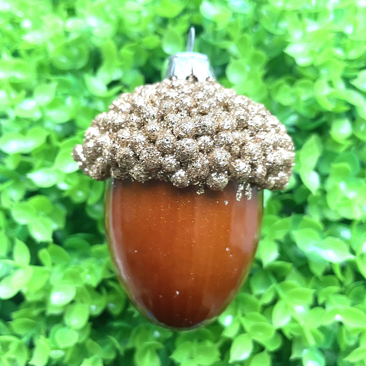 Новорічний декор. іграшка жолуді 8 см золото, фото 1