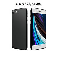 Айфон iPhone 7 8 SE 2020 Чехол ультра тонкий PP 0.18мм Black TOP Quality