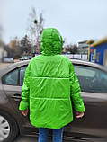 Куртка жіноча євро зима Зелена, фото 2