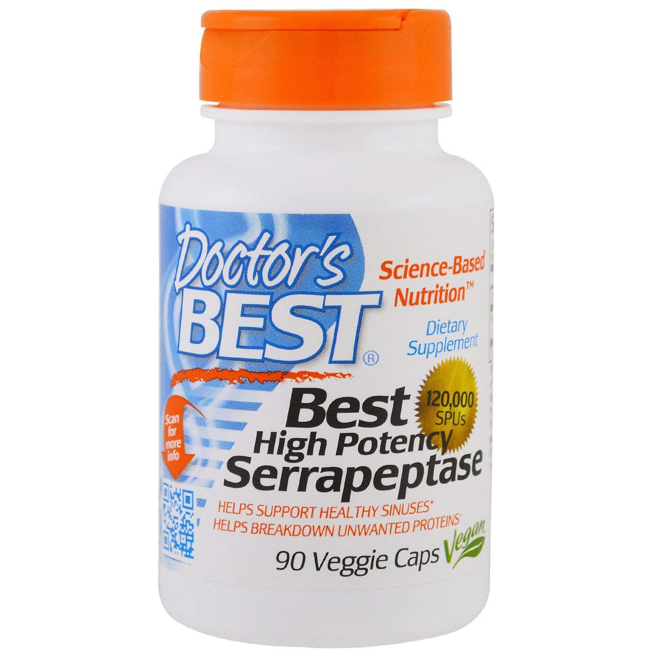 Серрапептаза Doctor's Best 90 Капсул (555) — Купить Недорого на Bigl.ua ...