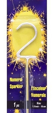 Бенгальський вогонь Цифри срібло No2 HB1008, фото 1