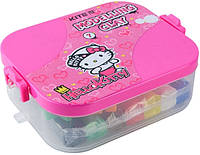Пластилин восковый в боксе Kite Hello Kitty в пластиковом боксе 7 цв. по 54гр + 8 инструментов HK22-080