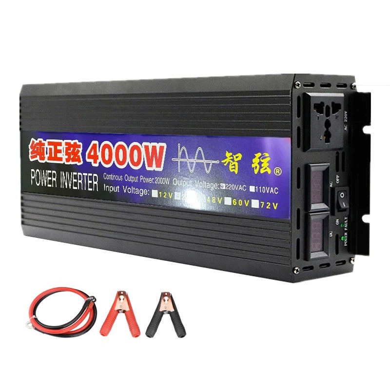 Инвертор (преобразователь) POWER INVERTER 4000W 12-220V (чистая синусоида)