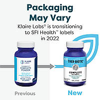 Klaire Labs Зеа-Біотик повний порошок, Ther-Biotic Complete Powder, Klaire Labs 64 Грамм. BX400, фото 2