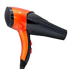 Фен професійний 2600 Вт для волосся Gemei GM 1766, Помаранчевий / Дорожній фен з дифузором, фото 8
