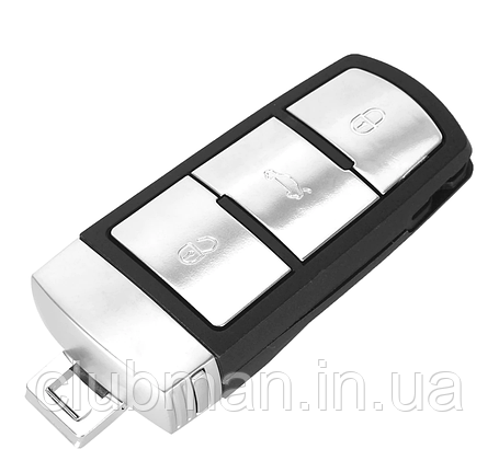 Корпус ключа для VW (Фольцваген) 76х35 mm 3 кнопки (+ Емблема), фото 1