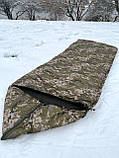 Спальний мішок зимовий теплий із синтепоном та флісом. Піксель, фото 3