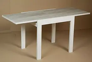 Кухонний стіл трансформер Слайдер дерево + ДСП Fusion Furniture, колір білий / Аляска, фото 2