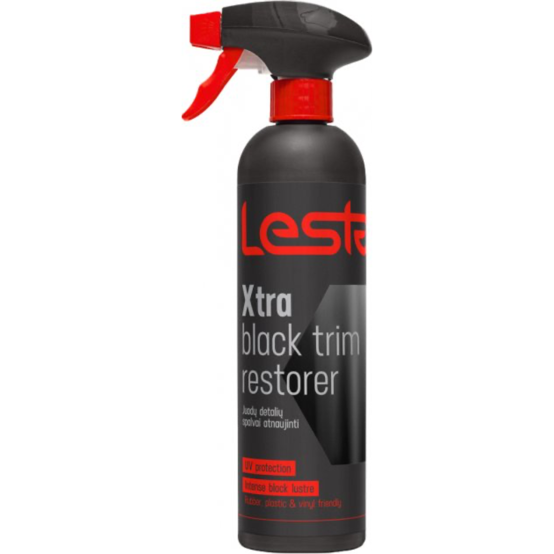 Засіб для поновлення чорних деталей Lesta Xtra Black Trim Restorer, 500 мл Спрей, фото 1