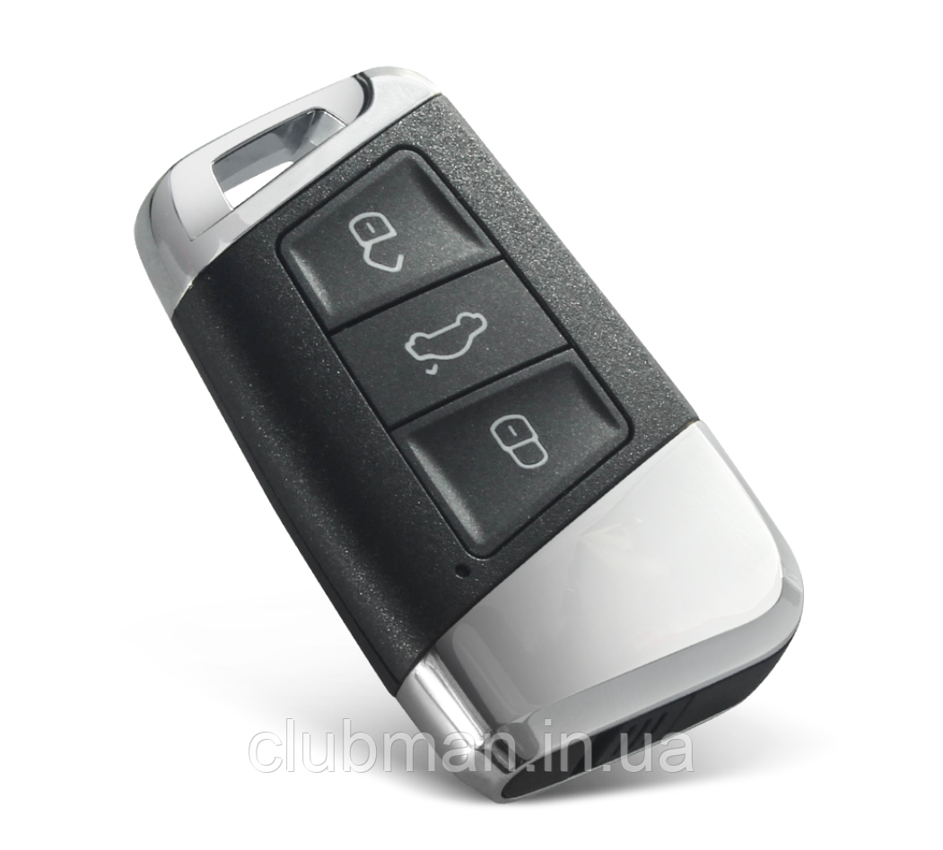 Корпус ключа для VW (Фольцваген) 65х33 mm 3 кнопки + подарунок (емблема)
