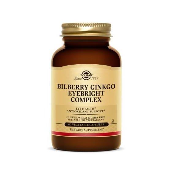 Комплекс для Профилактики Зрения Solgar Bilberry Ginkgo Eyebright ...