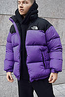 Зимний пуховик TNF 700 мужской фиолетово-черный